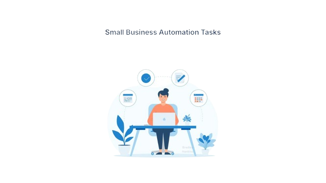 small business automation tasks illustration